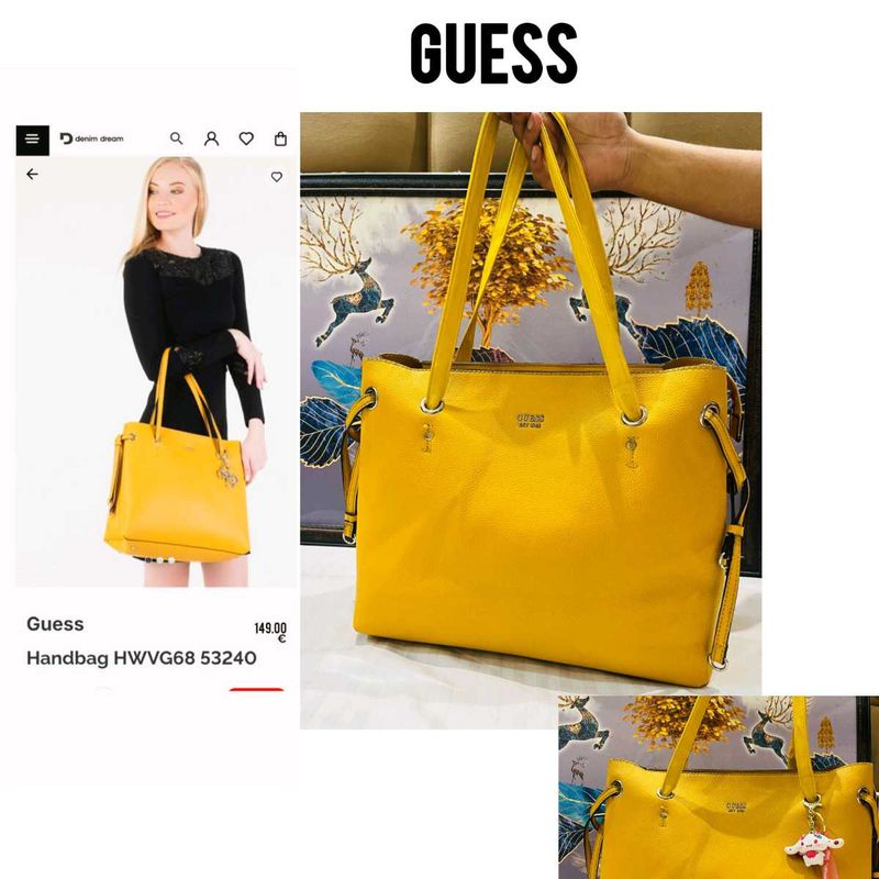 Guess yellow handbag