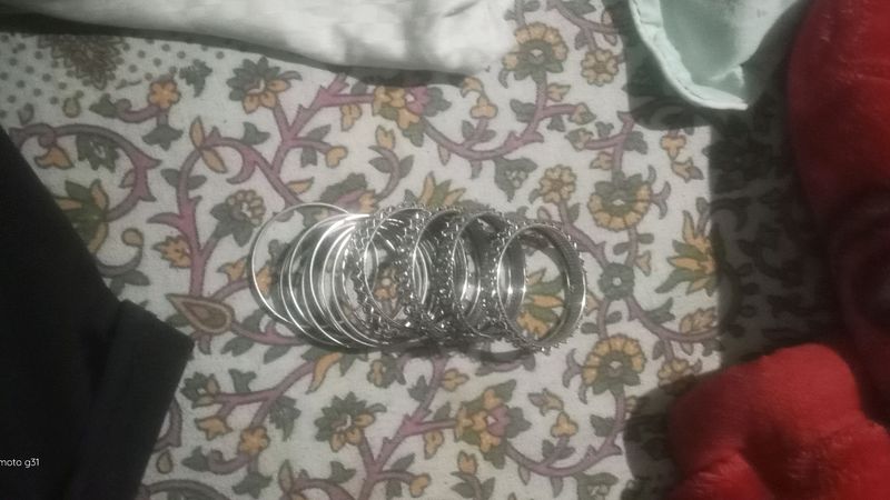 Silver Colour Bangalie Set