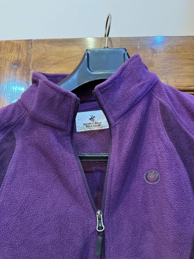 polo club Purple Fleece Jacket