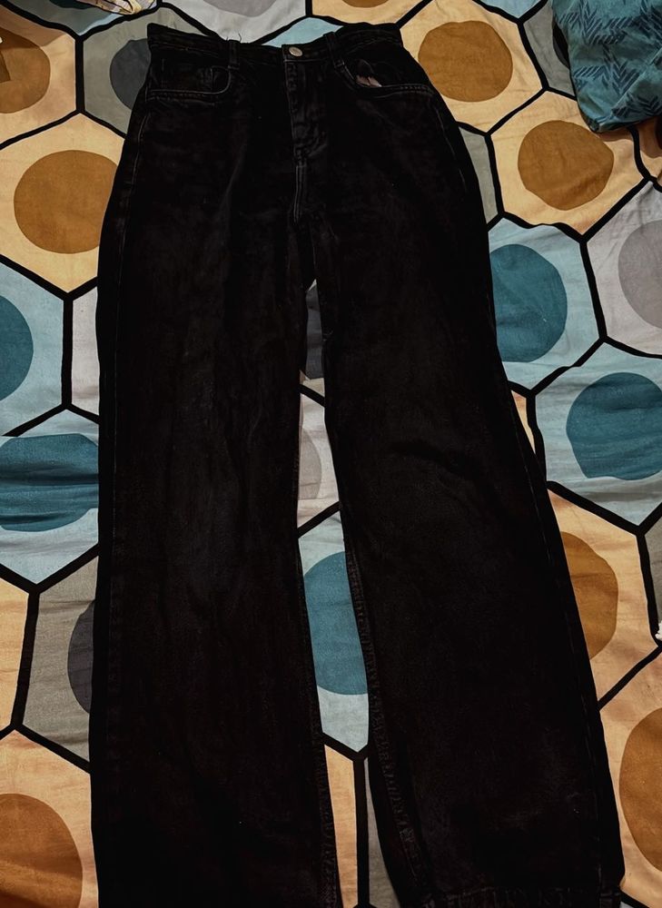 Black Wide Leg Jeans