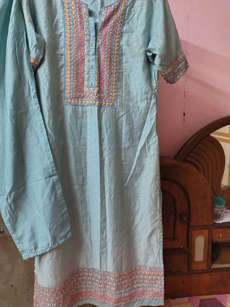 Embroidered Kurta with Salwar