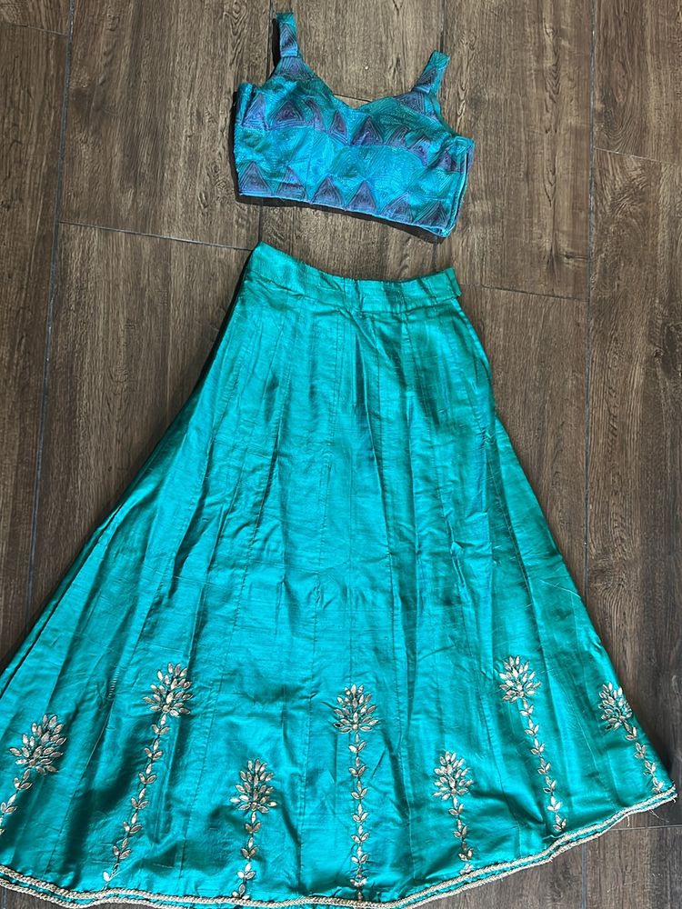 Stitched Lehenga Choli Set no Duppatta