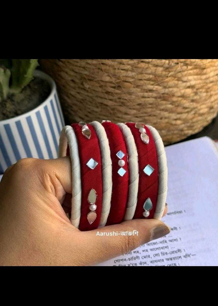 Mirror Work Bangles ❤️