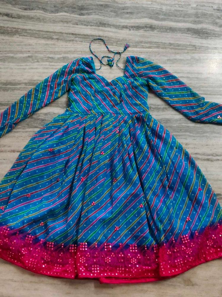 Stylish Blue Ethnic Dress