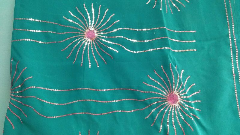 Sea Green Saree