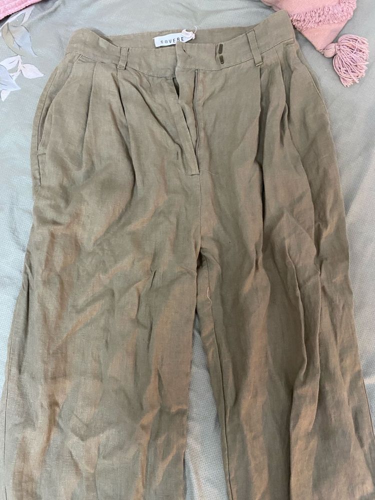 Wide Leg Linen Pants