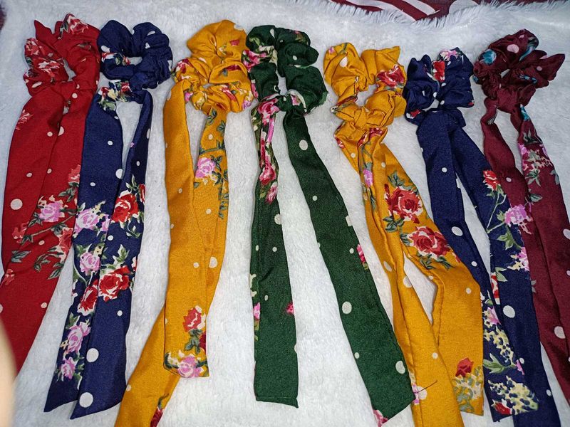 Printed Tail Scrunchies