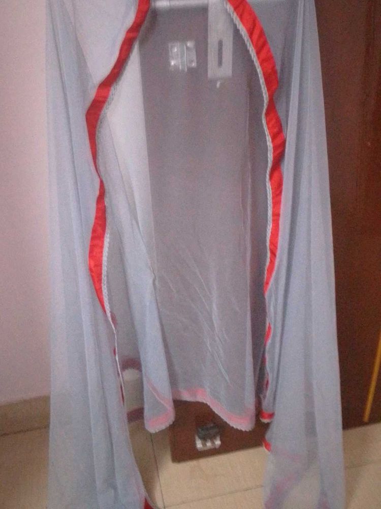 Red &amp; grey Dupatta