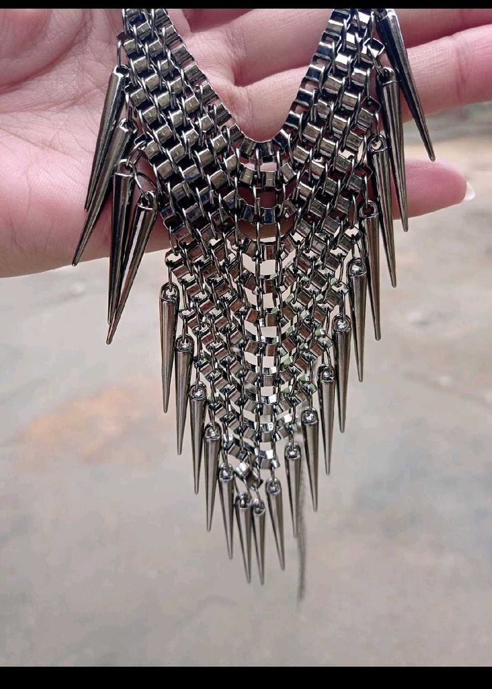 Metal Party Wear Necklace