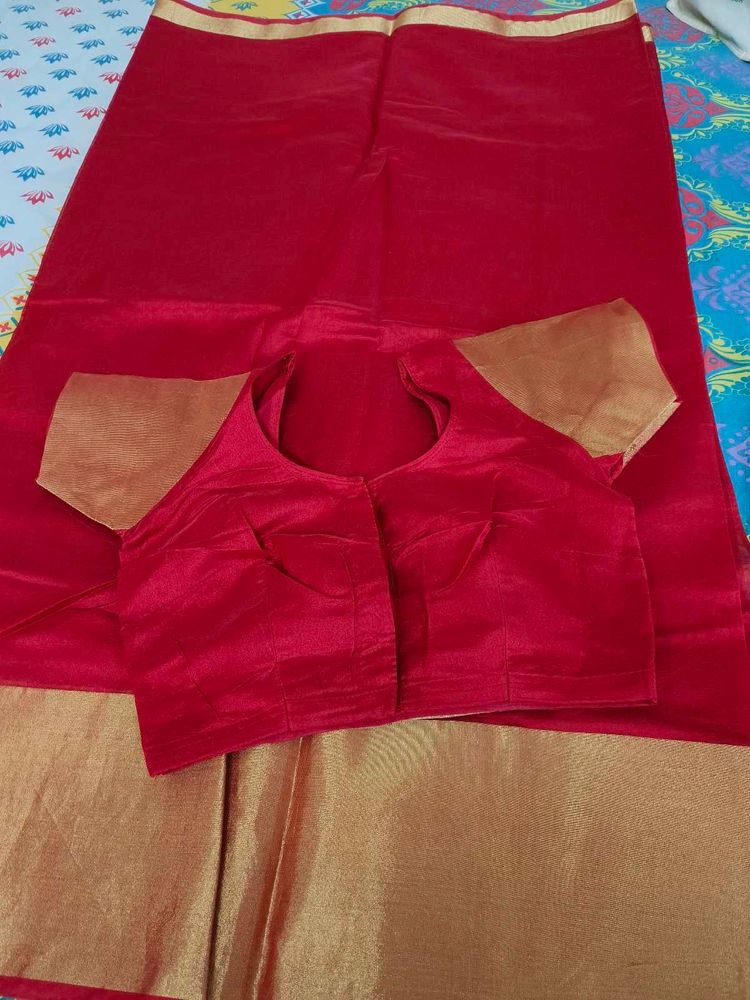 Maroon Saree