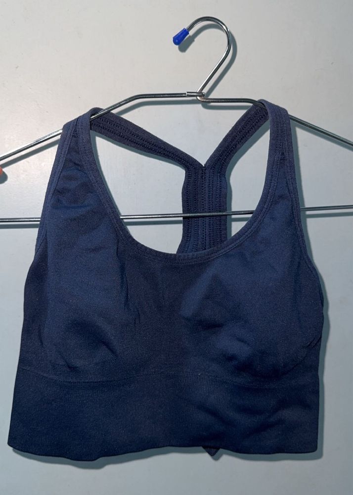 Comfy Blue Sports Bra