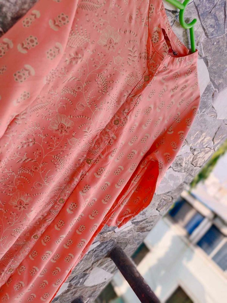 Women Peach Kurti