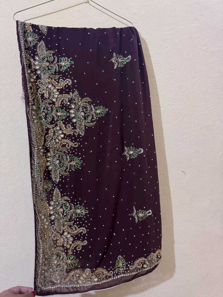 Elegant Embellished Saree