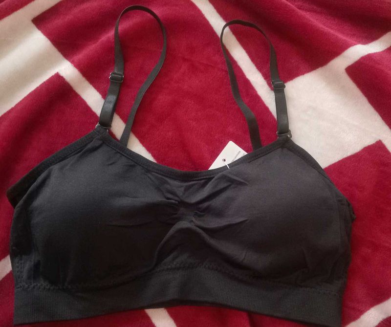 Padded Black Bra