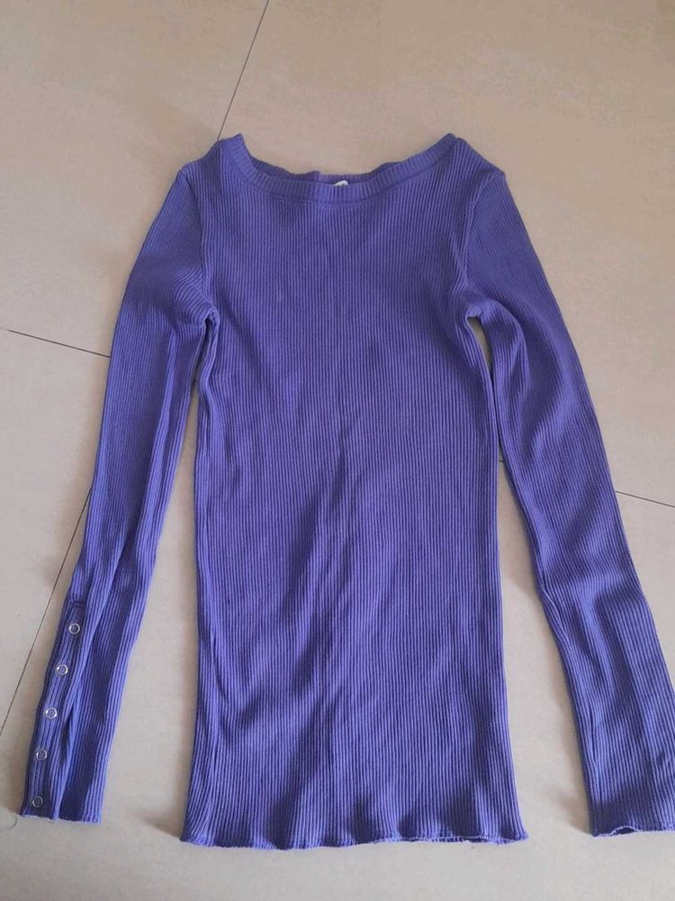Purple Long Sleeve Top