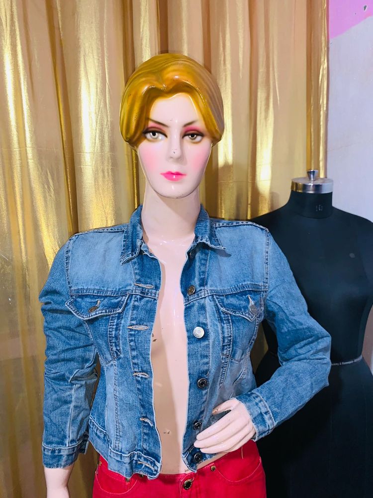 Beautiful Denim Coat Perfect For 32/34 Size