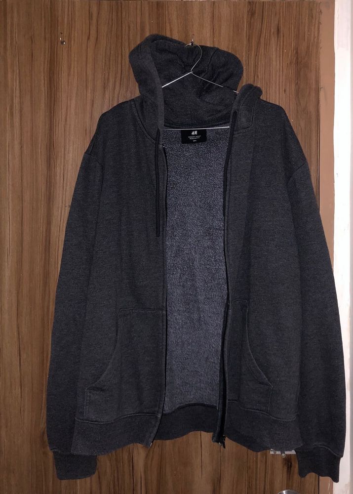 Hooded Zipper Regular Oversized Jacket