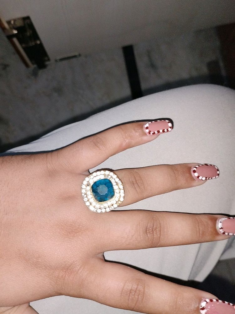 Ring With Blue Nug