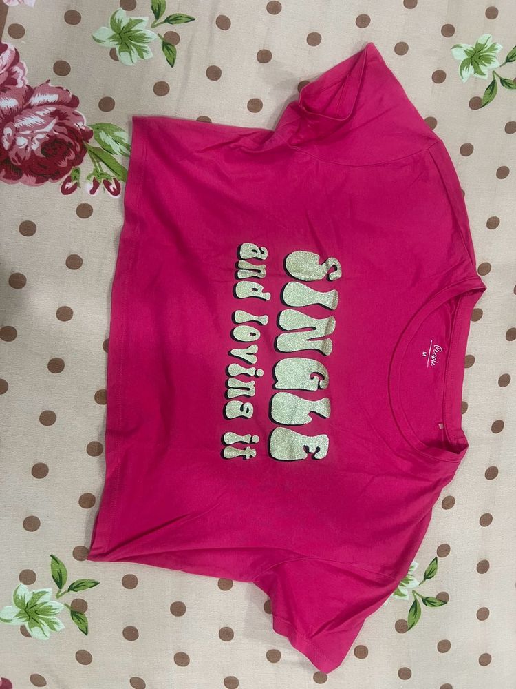 Hot Pink Crop Top
