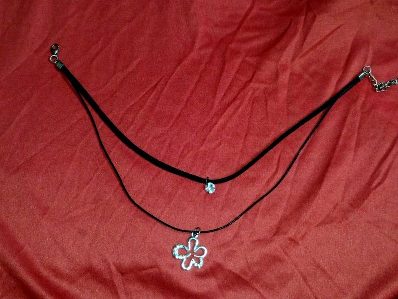 Layered Black Choker Necklace