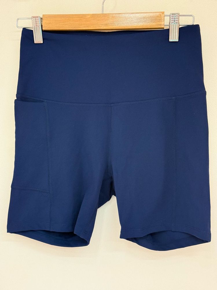 Navy Blue Athletic Shorts
