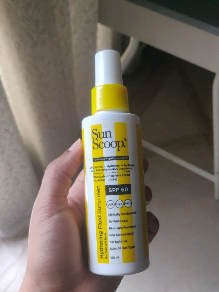 SunScoop Hydrating Fluid Sunscreen For Face &amp; Body