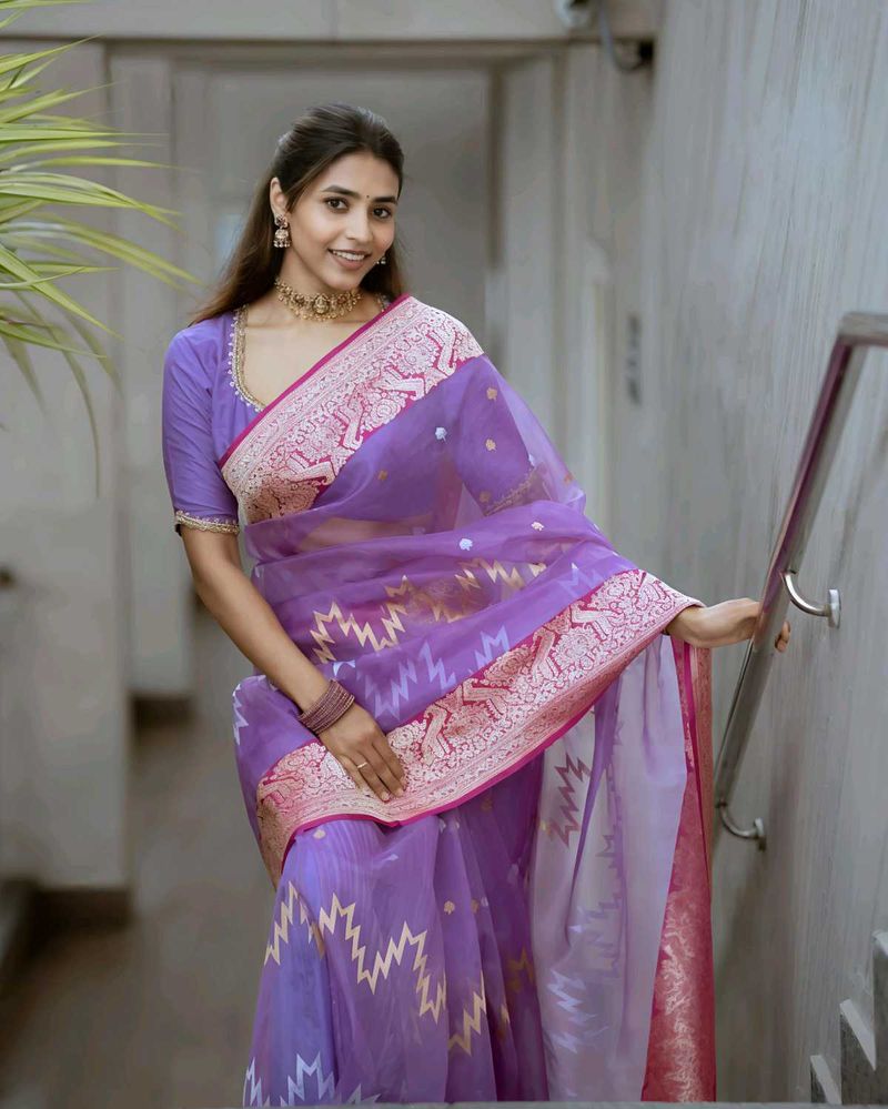 New women banarasi soft silk saree