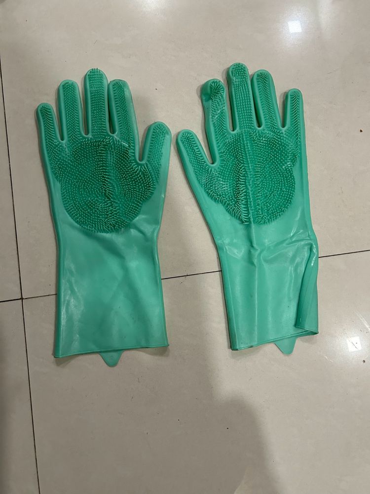 Silicon Gloves For Washing Utensils