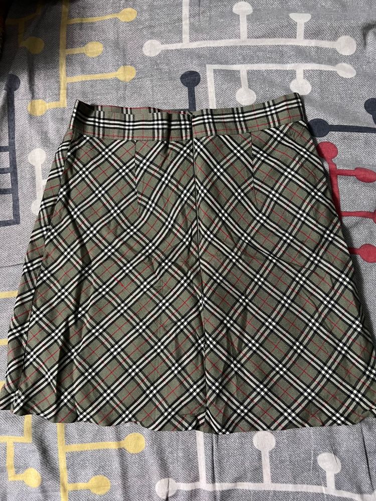 Plaid Mini Skirt