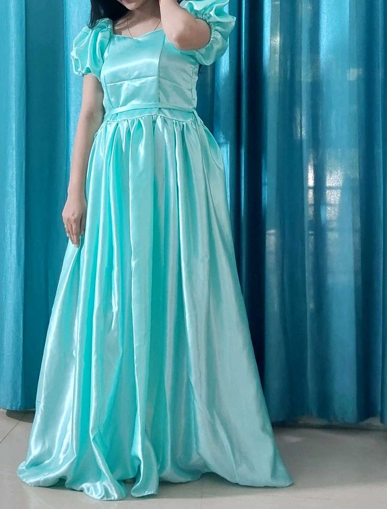Blue Ball  Gown Dress