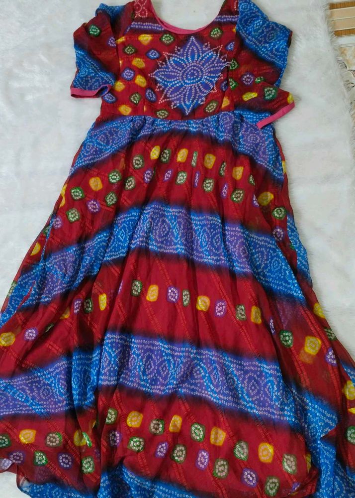 Bandhini Design Frock