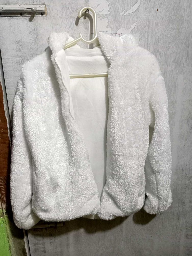 White Fuzzy Jacket