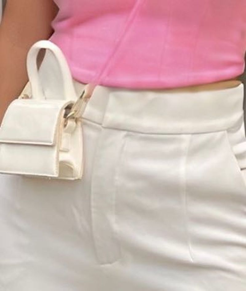 F21 White mini  Bag
