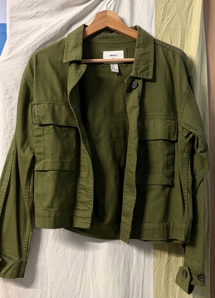 Olive Green Utility Jacket
