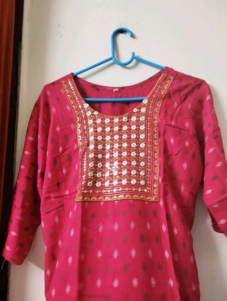 Pink Kurta