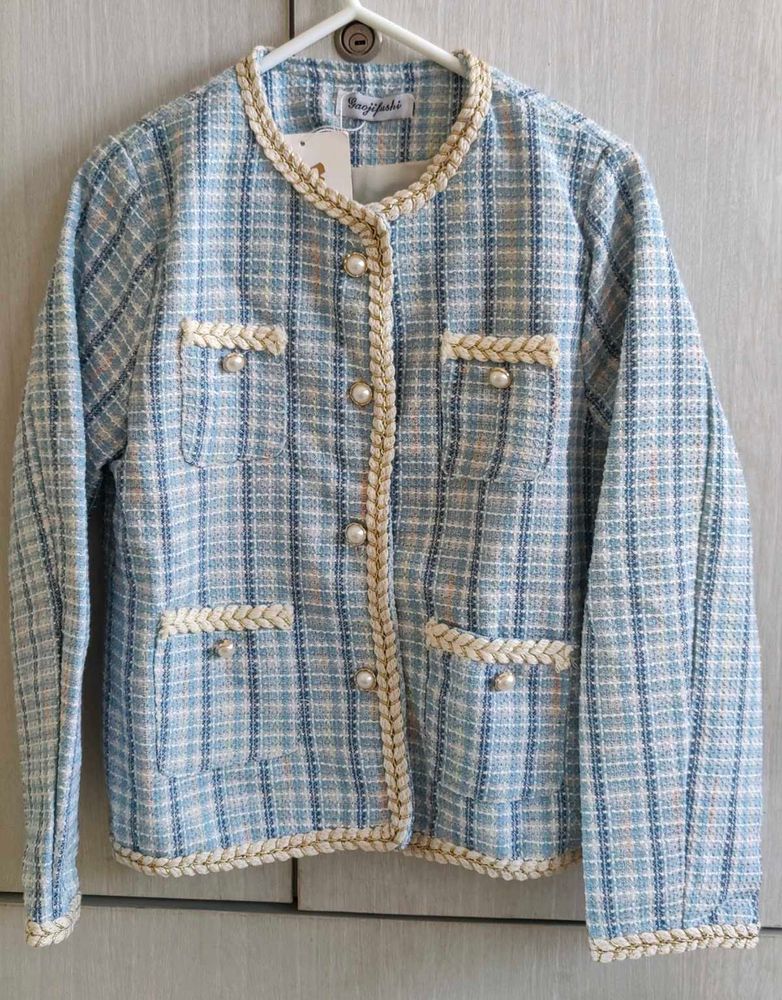 Blue/White Jacket Girl