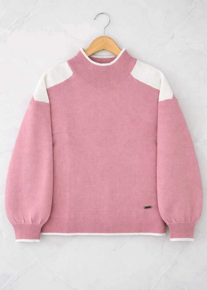 Pink Turtleneck Sweater