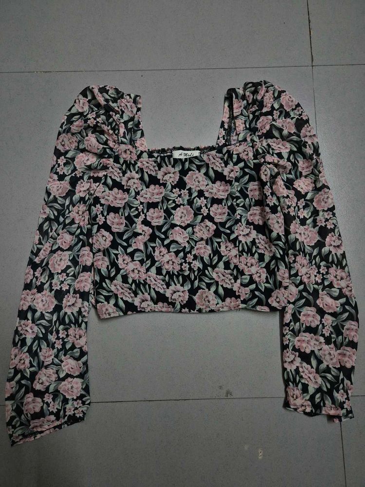 Floral Crop Top