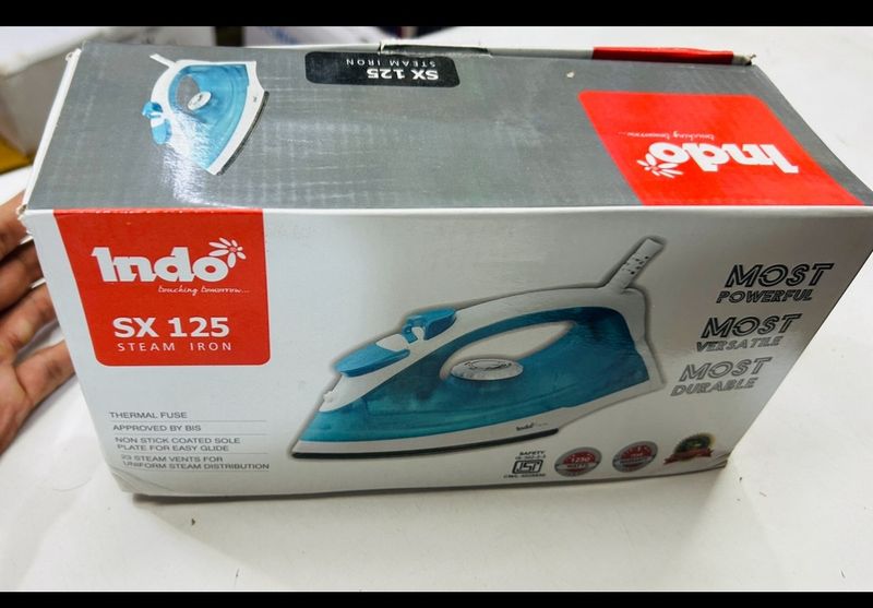 Indo Steam Iron With One Year Warranty