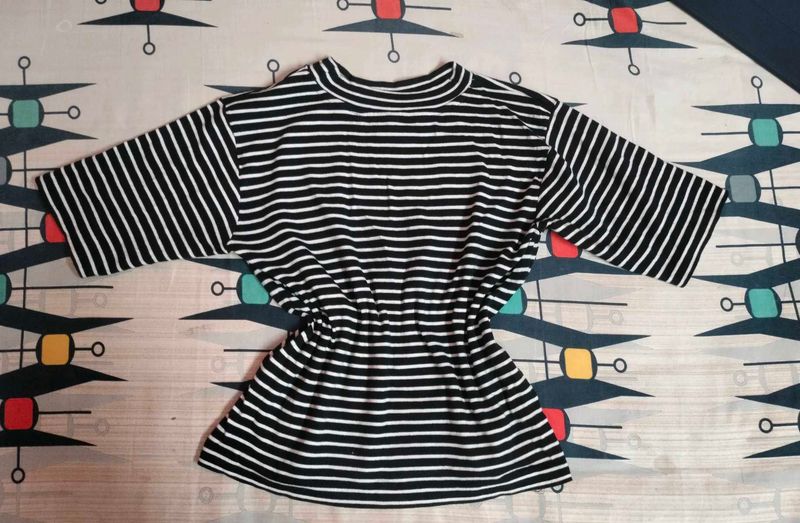 Striped Cinched Tee