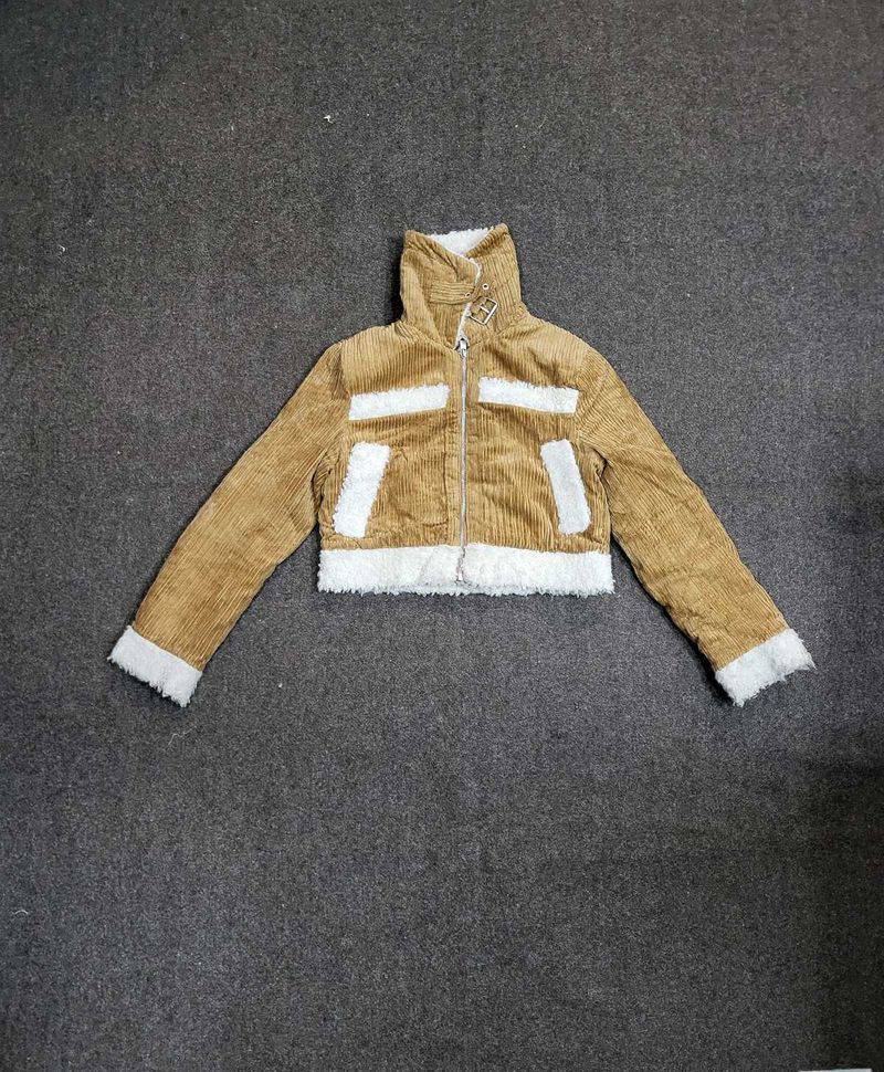 Corduroy &amp; Faux Fur Jacket