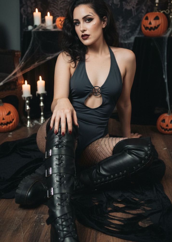 witch craft imported goth bodysuit