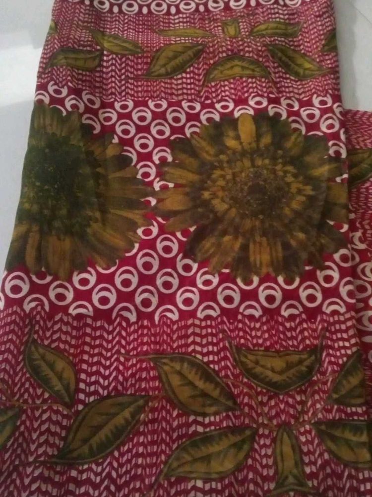 Floral Print saree