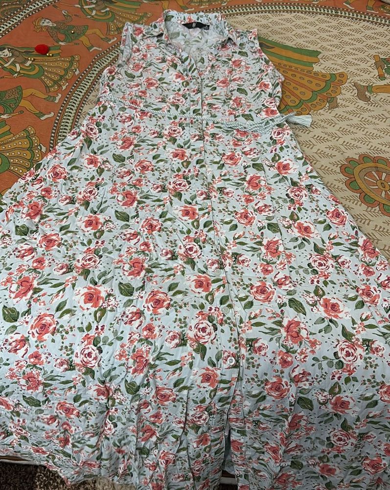 Floral Print Maxi Dress