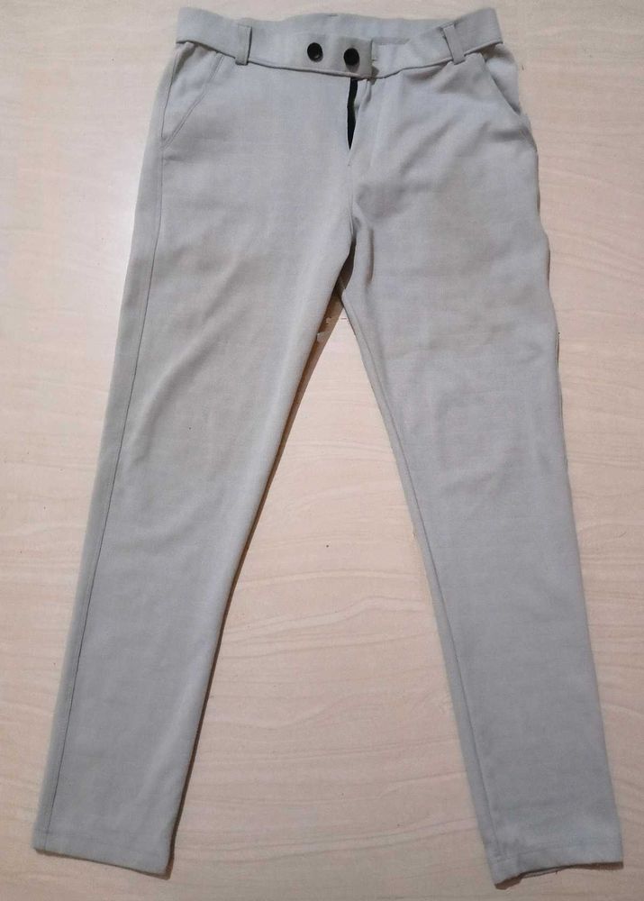 INDICLUB Men Regular Fit Cotton Blend Trousers