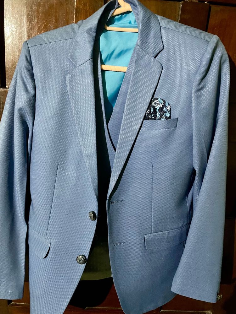 Blue Suit - Blazer &amp; Vest