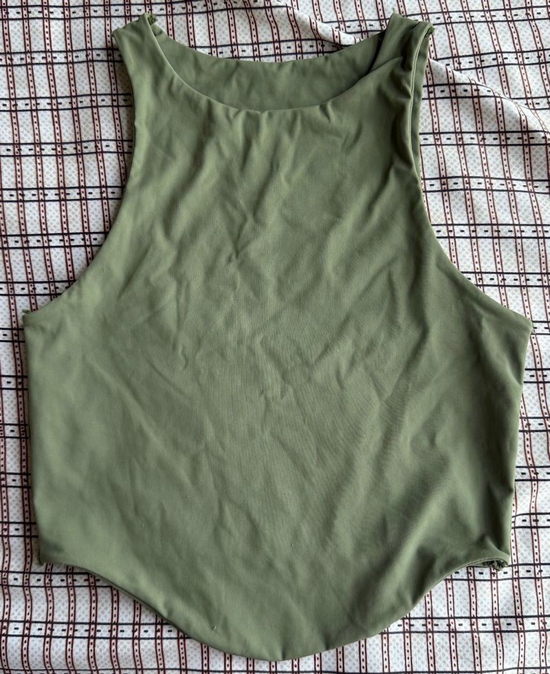 Olive Green Sport Tank Top
