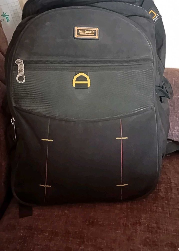 Black &#34;Fantastic&#34; Backpack