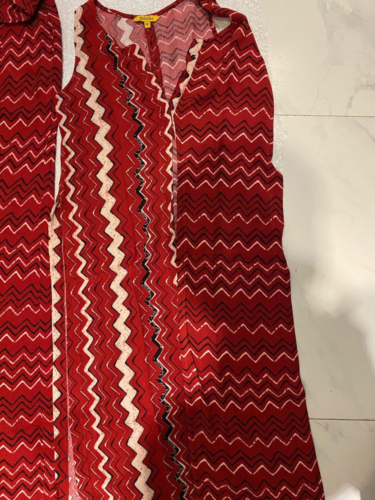 Global Desi Red Kurta Set Of 2