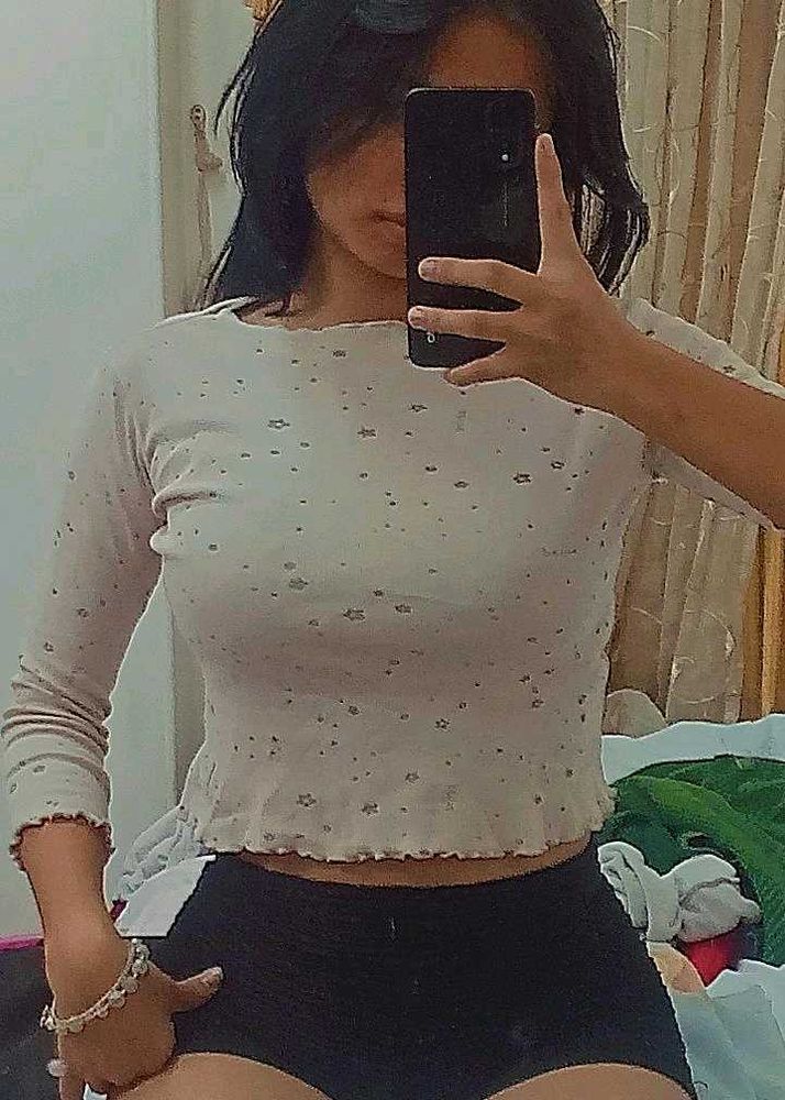 Cute Printed Crop Top